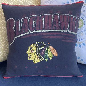 Chicago Blackhawks Hockey 16 x 16 pillow cover handmade throw pillow cover